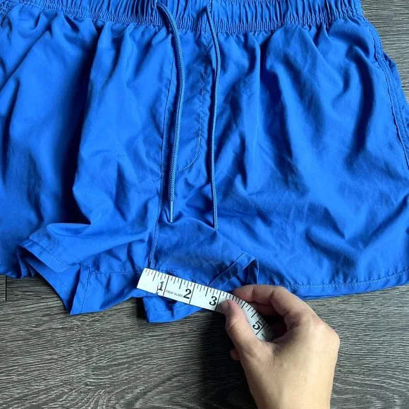 H&M Swim Trunks Bundle of 2 Men's Size Medium 32 Tribal Blue Shorts Pocket 3" 5" - Picture 7 of 8